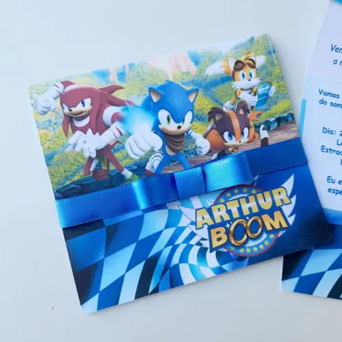 Convite Sonic Boom Promoção