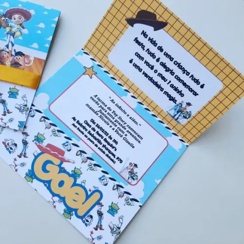 Convite Toy Story Promoção