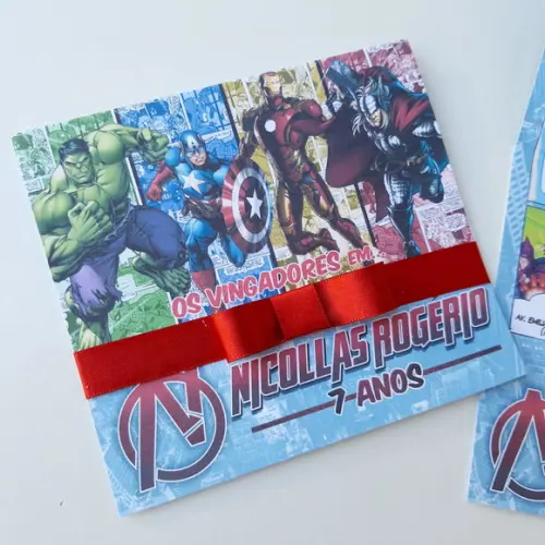Convite Vingadores Promoção