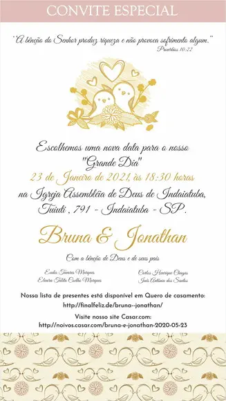 Convite Virtual Casamento