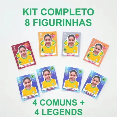 Figurinhas Personalizadas Copa 2022