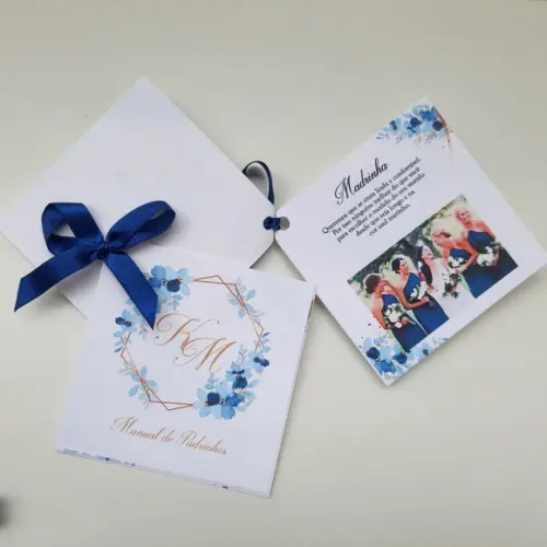 Kit Caixa Pulseira, Gravata e Manual de Padrinhos