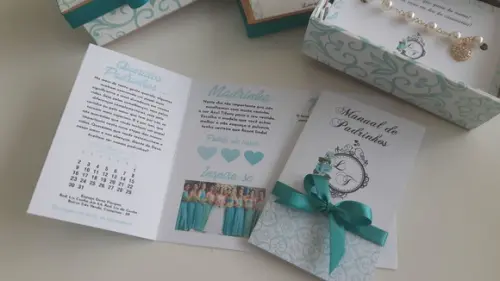 Kit Caixa Pulseira, Gravata E Manual De Padrinhos