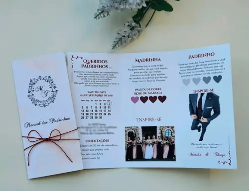 Kit Convite de padrinhos