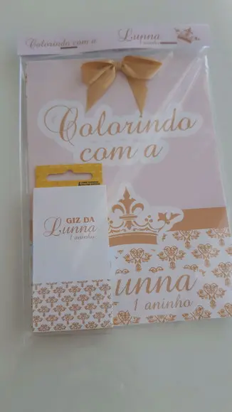 Kit Revista De Colorir Com Giz
