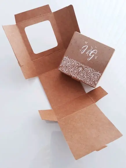 LEMBRANÇA DE CASAMENTO- Caixinha kraft