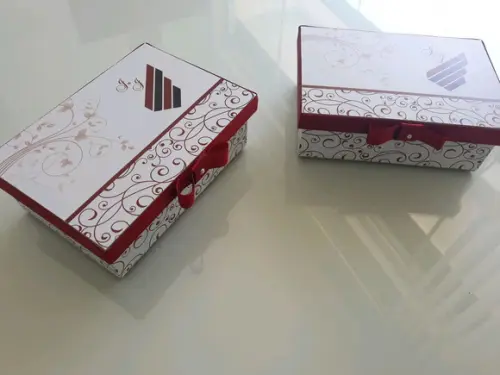 Lembrança para padrinhos caixa