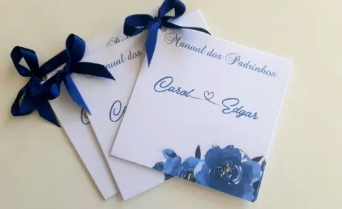 Manual de Padrinhos Azul Marinho