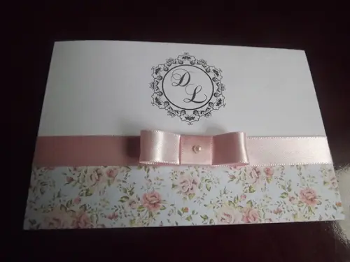 Mini Convite de casamento