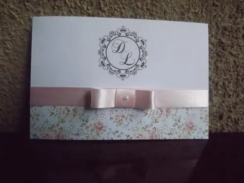 Mini Convite de casamento