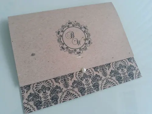 Papel Grosso Convite de Casamento Simples