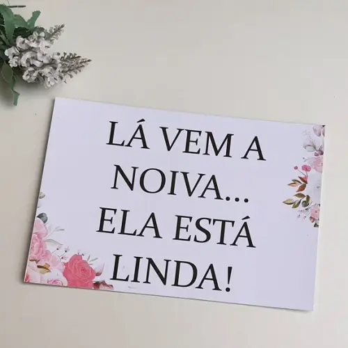 Placa la vem a noiva