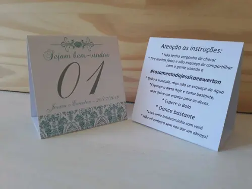 PRISMA DE MESA COM NUMERAÇÕES