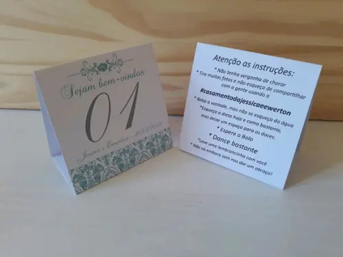 PRISMA DE MESA COM NUMERAÇÕES