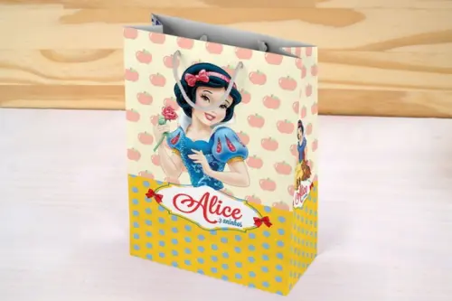 Sacolinha de Papel Branca de Neve