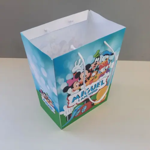 Sacolinha de Papel Alice no País das Maravilhas