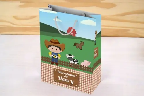 Sacolinha de Papel Fazendinha