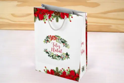 Sacolinha de Papel Natal