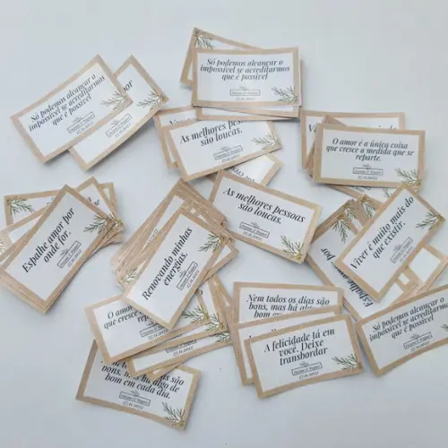 Tag Laminado para Drink