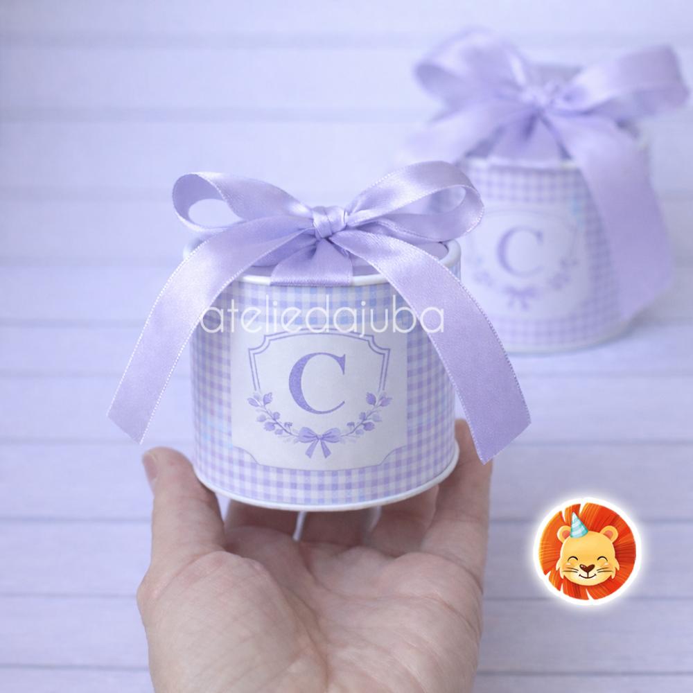 KIT 10 Mini Tubolata Personalizada Maternidade Festa Lembrancinha