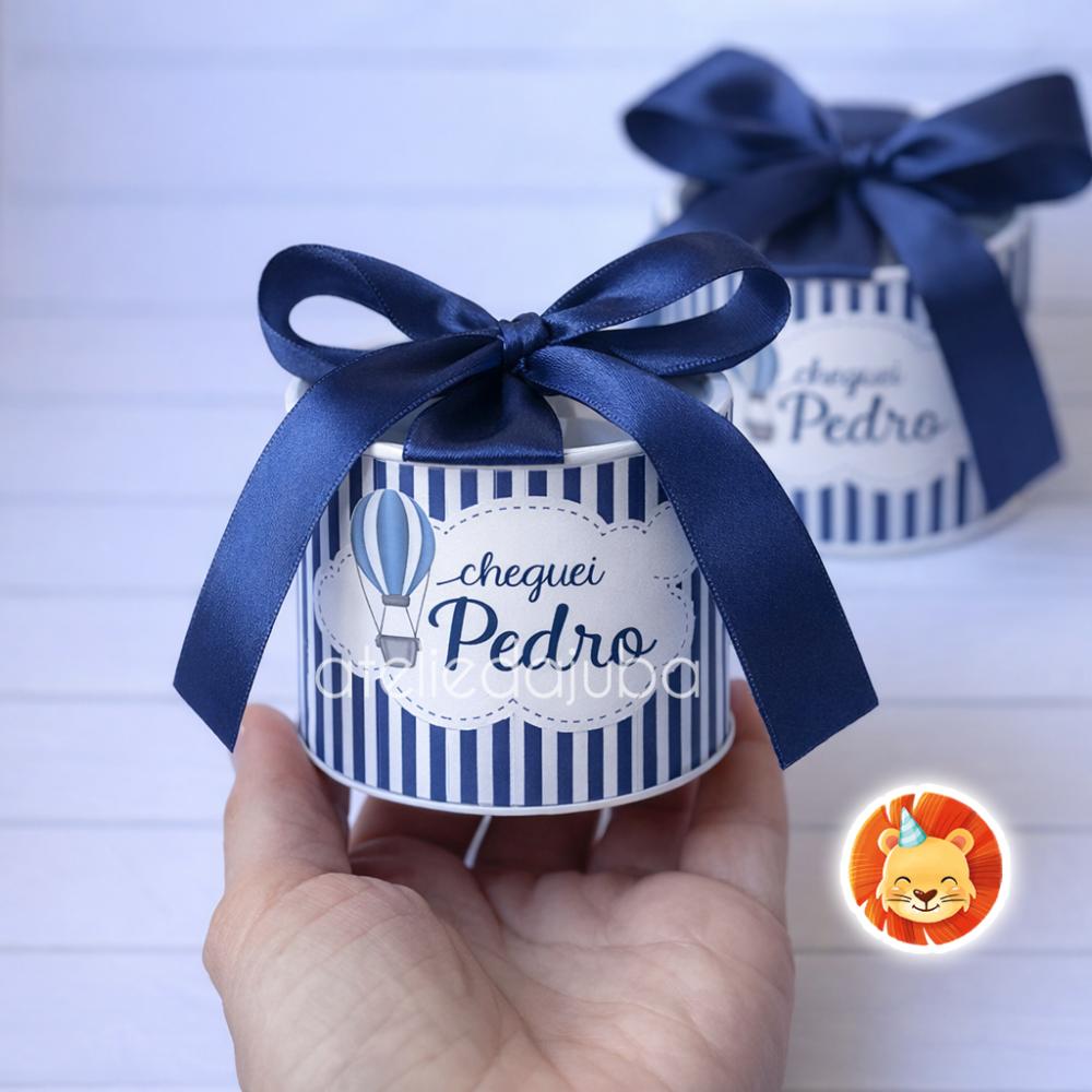 KIT 10 Mini Tubolata Personalizada Maternidade Lembrancinha Balã