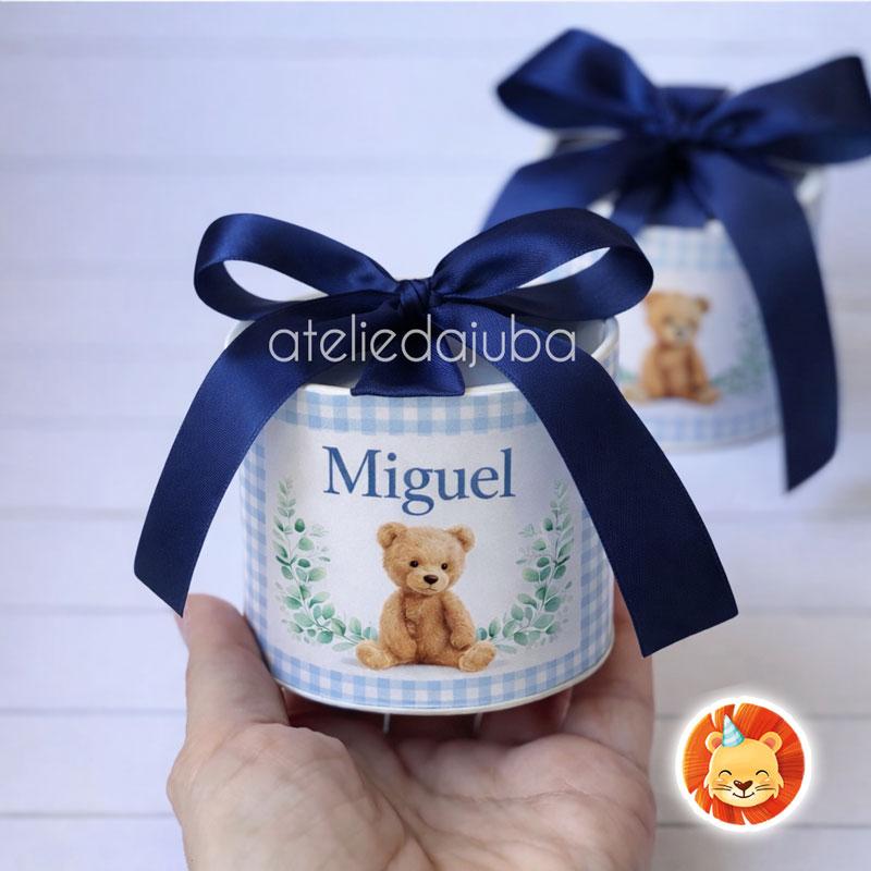 KIT 10 Mini Tubolata Personalizada Maternidade Lembrancinha Ursin