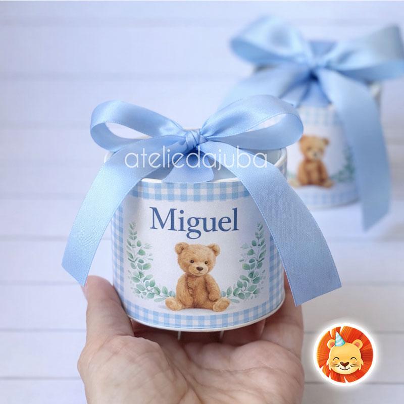 KIT 10 Mini Tubolata Personalizada Maternidade Lembrancinha Ursin