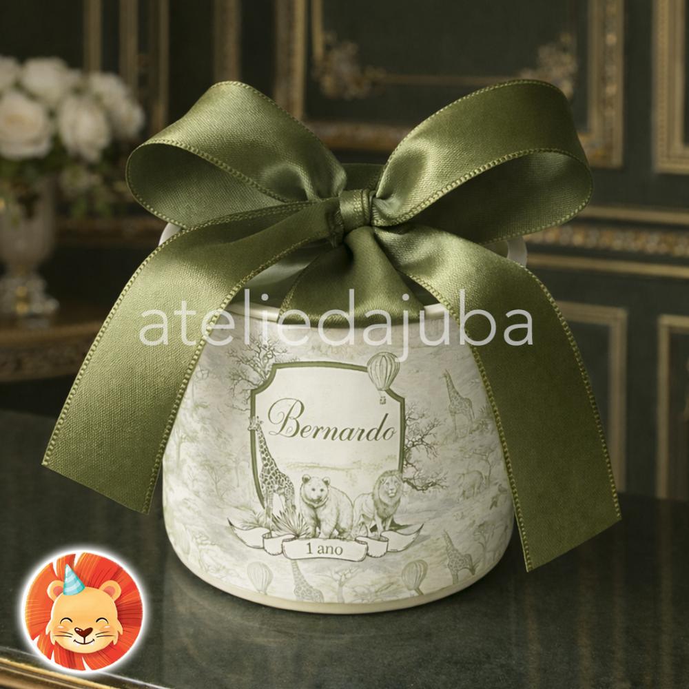 KIT 10 Mini Tubolata Personalizada Toile de Jouy Maternidade Safa