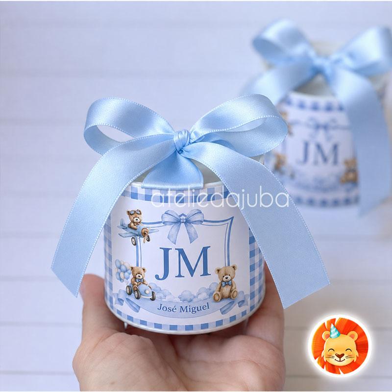 KIT 10 Mini Tubolata Personalizada Monograma Lembrancinha 5x6 cm 