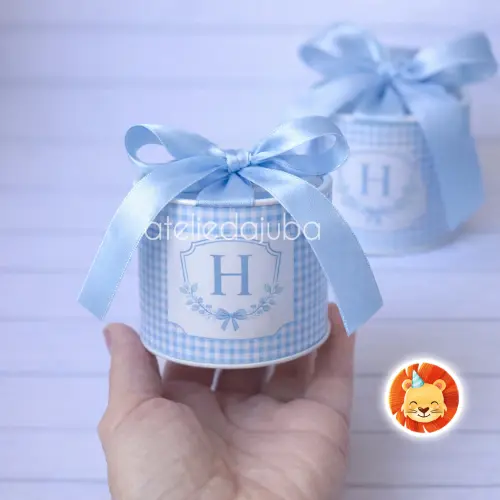 KIT 10 Mini Tubolata Personalizada Maternidade Festa Lembrancinha