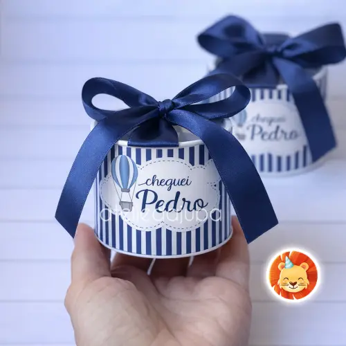 KIT 10 Mini Tubolata Personalizada Maternidade Lembrancinha Balã