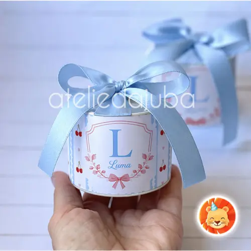 KIT 10 Mini Tubolata Personalizada Cereja Cerejinha 5x6 cm - Vár