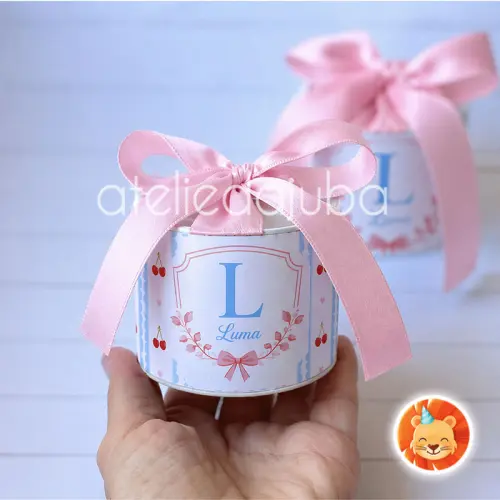 KIT 10 Mini Tubolata Personalizada Cereja Cerejinha 5x6 cm - Vár