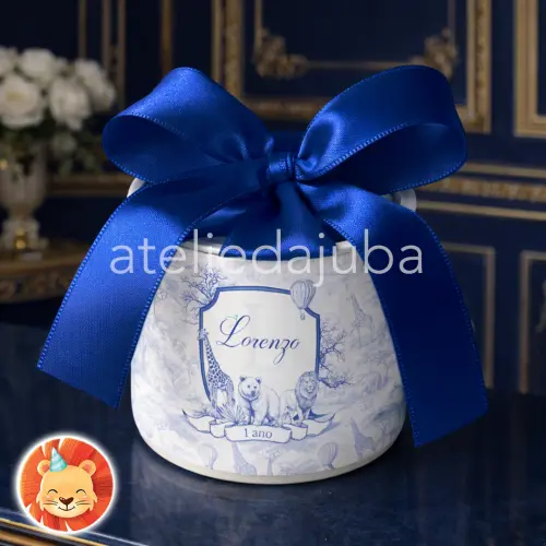 KIT 10 Mini Tubolata Personalizada Toile de Jouy Maternidade Safa