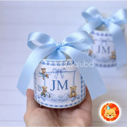KIT 10 Mini Tubolata Personalizada Monograma Lembrancinha 5x6 cm - Todos Temas