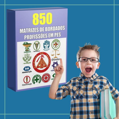 Matriz de Bordado Enfermagem Brinde 850 Matrizes Profissoes
