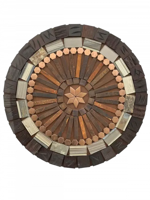 Mandala Pedras Mosaico