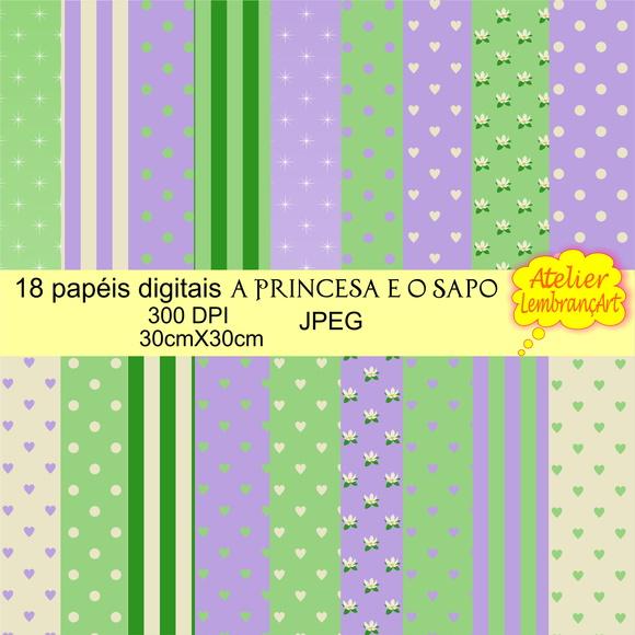 Papel Digital A princesa e o Sapo