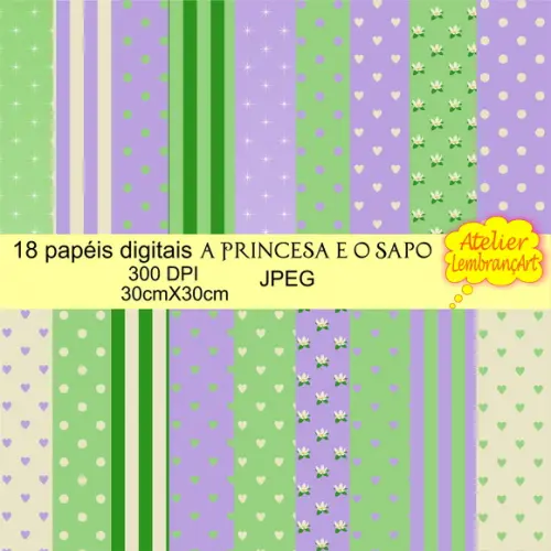 Papel Digital A princesa e o Sapo