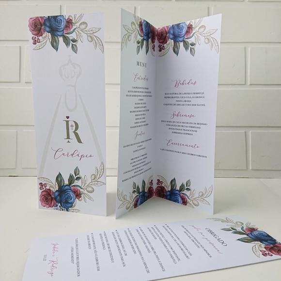 Cardápio Menu Casamento