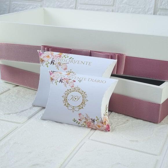 Duas Bandejas e Kit Toalete Fem e Masc Floral