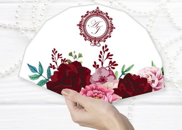 Leque de Papel para Casamento