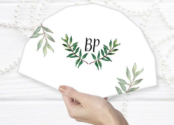 Leque de Papel para Casamento