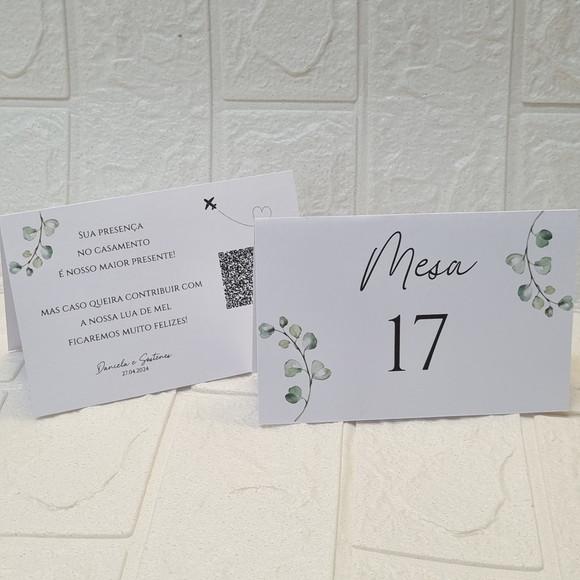 Numeração de Mesa para Casamento