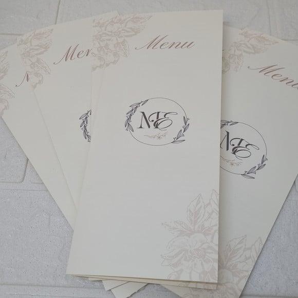Menu Cardápio Casamento Perolado