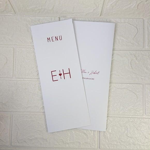 Menu Cardápio Casamento