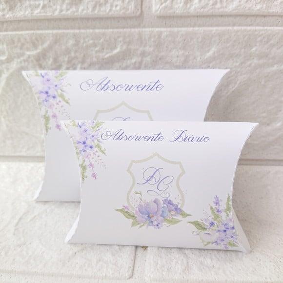Kit Toalete Feminino Masculino Floral Lavanda