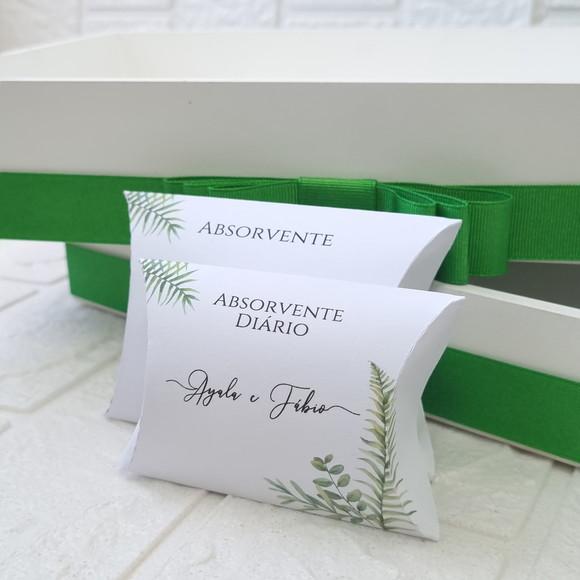 Duas Bandejas para Kit Toalete Folhagem Verde