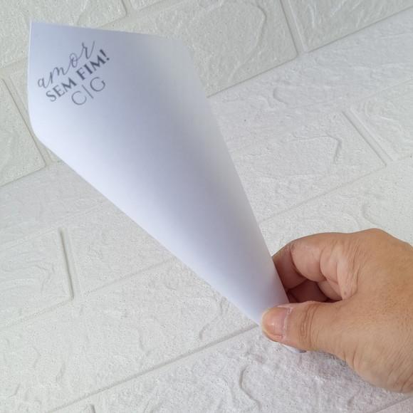 Cone para Pétala de Rosas Casamento Minimalista