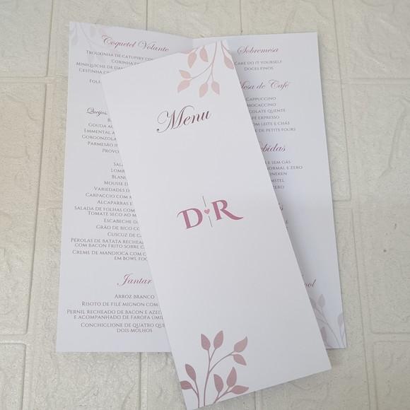 Menu Cardápio Dourado Fantasma da Ópera